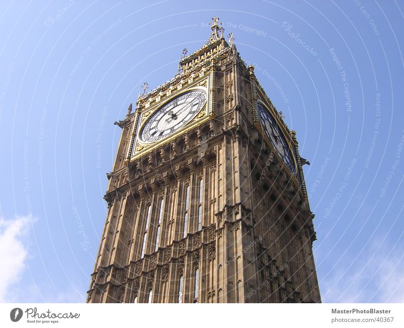 Big Ben Uhr Turmuhr London Wahrzeichen Architektur