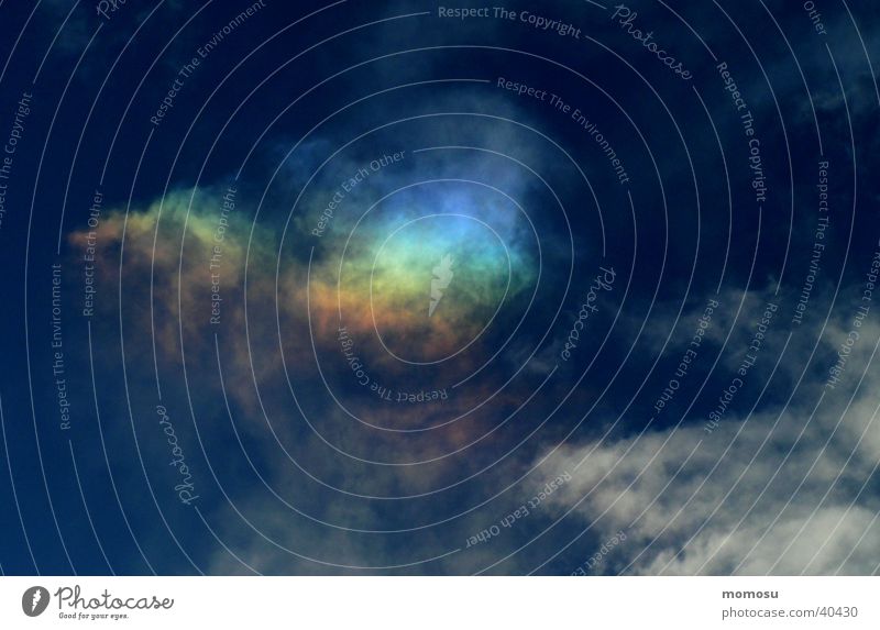 Regenbogenwolke Wolken Österreich Naturphänomene Himmel Farbspektrum blau