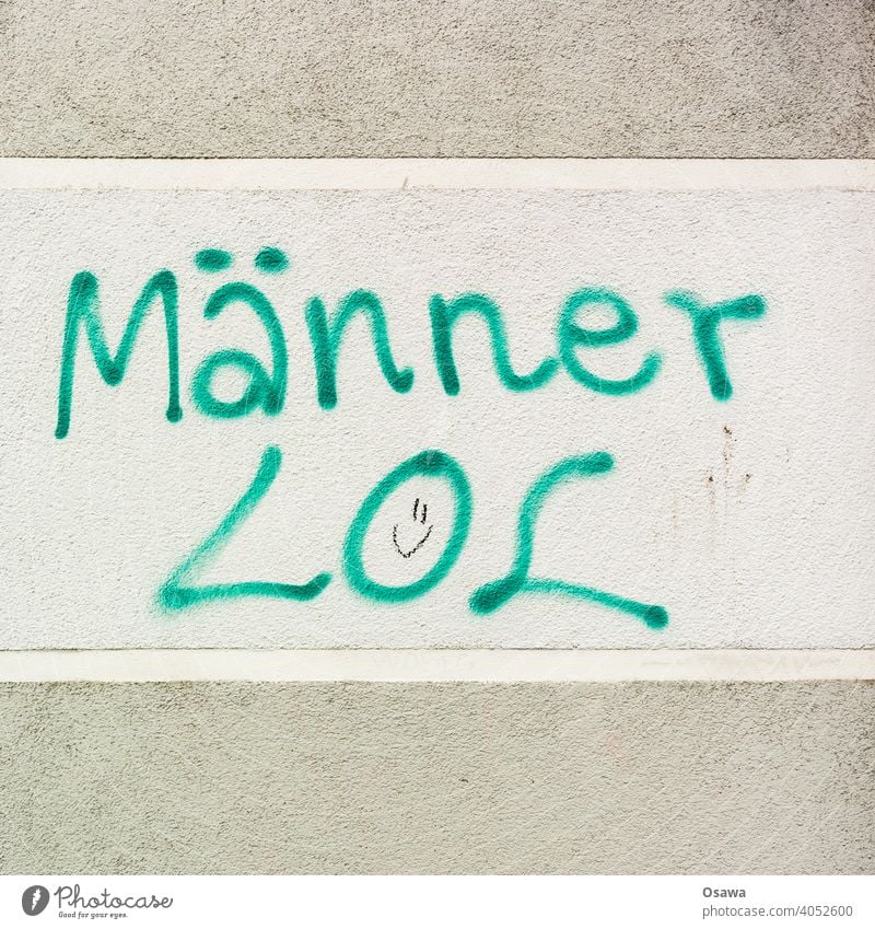 Männer LOL :) Farbfoto Schrift Wandmalereien Buchstaben Kreativität Kunst Kultur Jugendkultur Straßenkunst Typographie Putz Schmiererei Schriftzeichen Zeichen