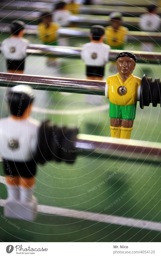 Brasilien - Deutschland Sport Freizeit & Hobby Tischfußball kicker Fußball Fußballplatz Ballsport Fußballer Kickermännchen Spielfiguren Spielfeld Spielzeug