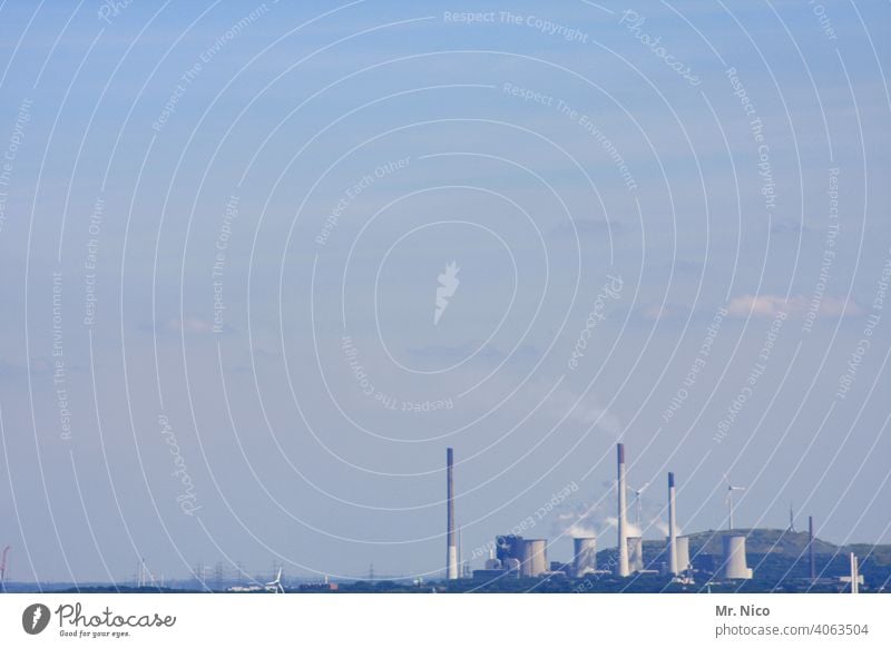 Kraftwerk Industrieanlage Emission industriell Fabrik Energiewirtschaft Stromkraftwerke Umwelt Technik & Technologie Himmel CO2-Ausstoß Umweltschutz Klimawandel