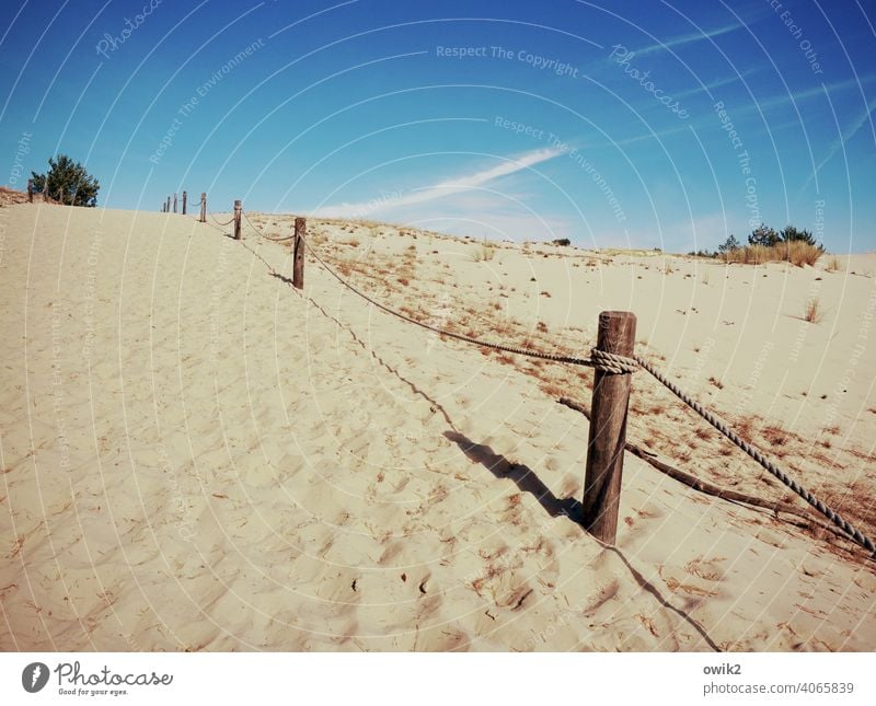 Wüstenei Landschaft Natur Umwelt Himmel Schönes Wetter Sträucher Hügel Düne Sand Slowinski Nationalpark Polen Naturschutzgebiet Osteuropa Idylle Horizont