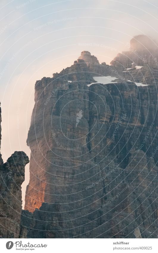 Wenn ich mal groß bin Umwelt Natur Landschaft Himmel Wolken Klima Klimawandel Wetter Schönes Wetter Felsen Alpen Berge u. Gebirge Gipfel Schneebedeckte Gipfel