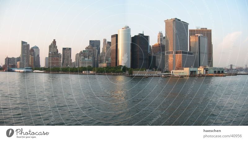 Skyline Manhattan Hochhaus Panorama (Aussicht) Nordamerika groß Panorama (Bildformat)