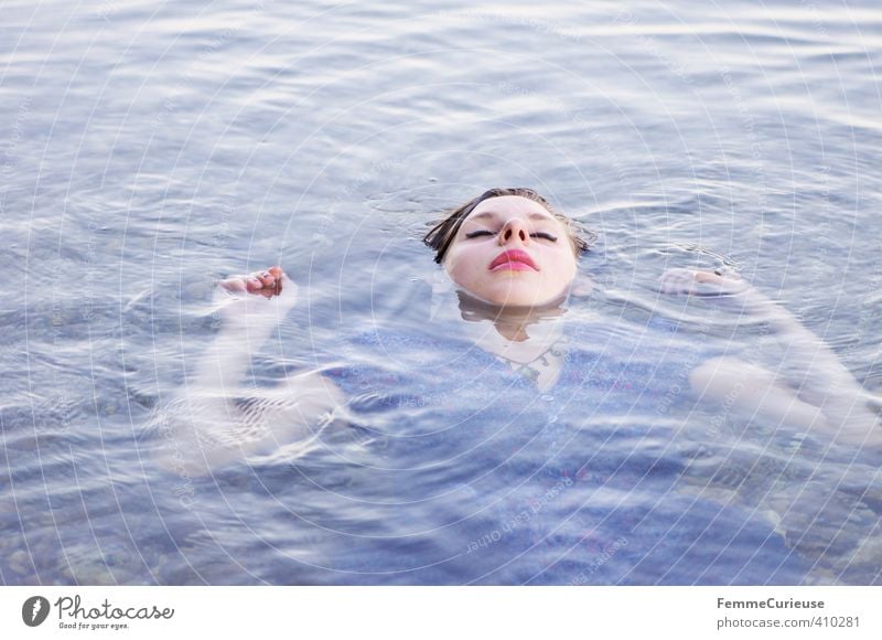 Wasserelfe (XXV) schön Wellness Leben harmonisch Wohlgefühl Zufriedenheit Sinnesorgane Erholung ruhig Meditation Kur Spa feminin Mädchen Junge Frau Jugendliche