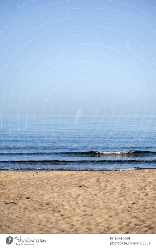 Mer Méditerranée Mittelmeer Strand Meer Wellen Horizont blau Sand Einsamkeit Ferne Küste Wasser Menschenleer Schönes Wetter Südfrankreich Außenaufnahme