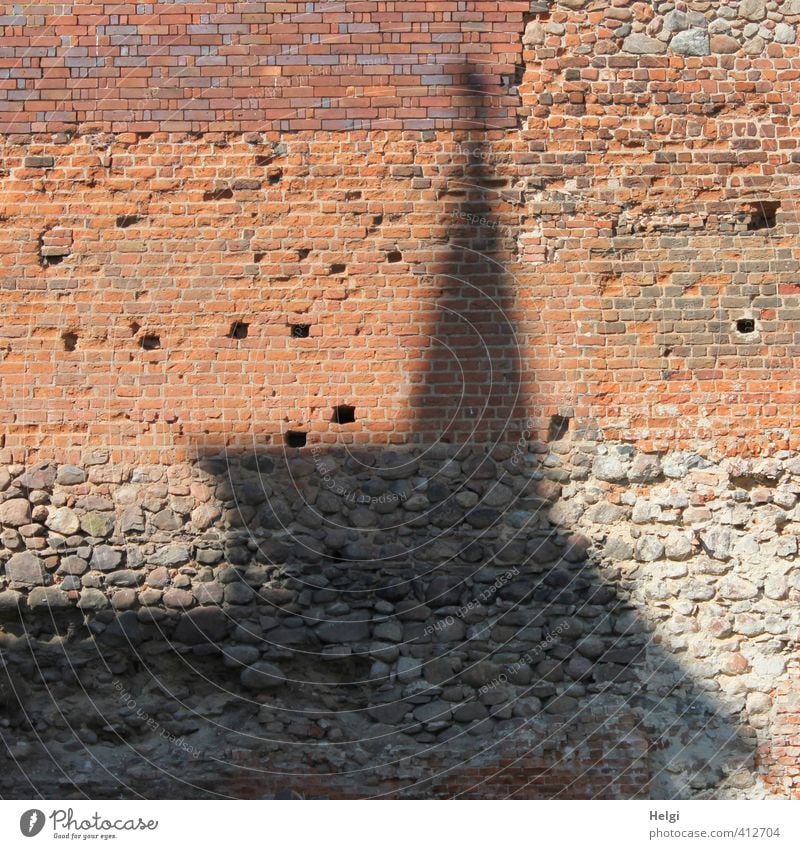 Mauer | ...trifft Turm Kleinstadt Altstadt Burg oder Schloss Bauwerk Gebäude Architektur Wand Sehenswürdigkeit Wahrzeichen Denkmal Stein alt stehen authentisch