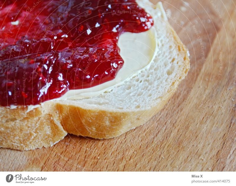 einfach lecker Lebensmittel Teigwaren Backwaren Brot Brötchen Marmelade Ernährung Essen Frühstück Büffet Brunch süß Appetit & Hunger Erdbeermarmelade Toastbrot