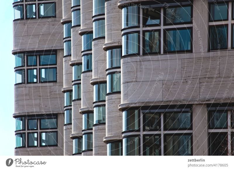 Shell-Haus Berlin-Tiergarten architektur berlin büro city deutschland froschperspektive hauptstadt haus himmel hochhaus innenstadt mitte modern neubau platz