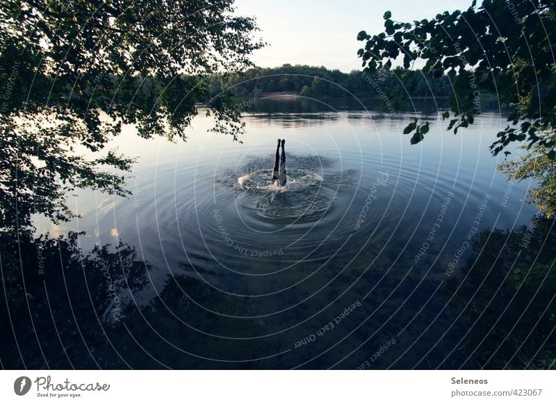 Guten Rutsch Wellen Mensch Beine 1 Umwelt Natur Landschaft Wasser Himmel Sommer Schönes Wetter Pflanze Küste Seeufer Flussufer Strand Bach Schwimmen & Baden