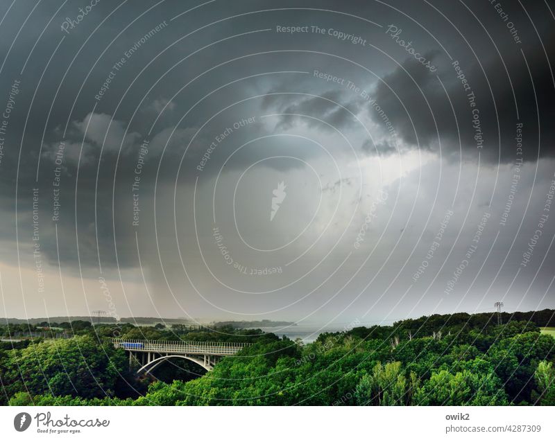 Ausschüttung Gewitter Regen Unwetter schlechtes Wetter Gewitterwolken Wasser bedrohlich Endzeitstimmung nass dunkel Apokalypse Starkregen Außenaufnahme