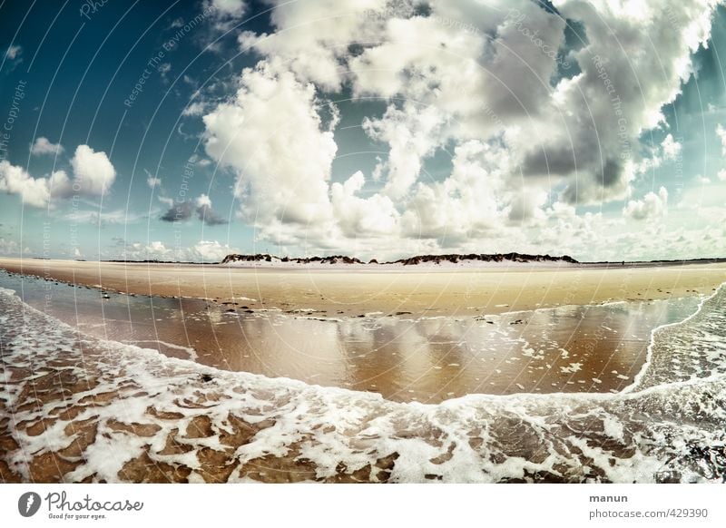 Frischluftzufuhr Gesundheit Ferien & Urlaub & Reisen Ferne Freiheit Insel Umwelt Natur Landschaft Urelemente Sand Luft Wasser Himmel Wolken Klima Wetter