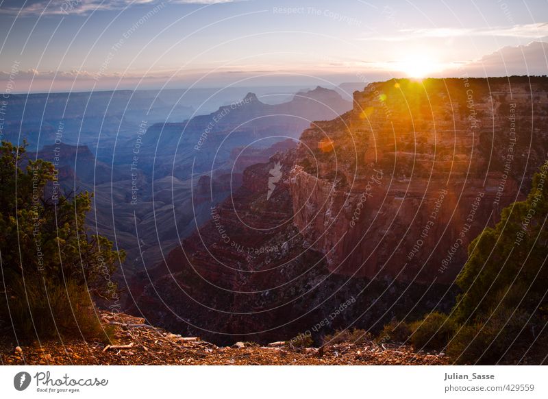 Cape Royal 2 Umwelt Natur Landschaft Himmel Wolken Sonne Sonnenaufgang Sonnenuntergang Sonnenlicht Sommer Berge u. Gebirge Schlucht wild Grand Canyon North Rim