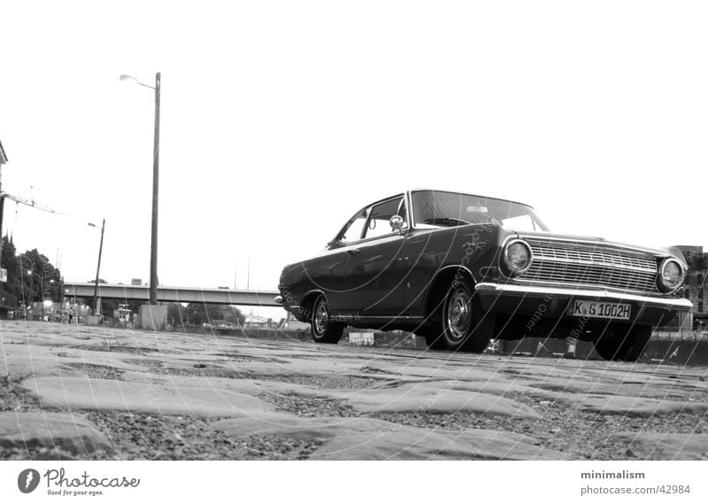 damals.. Coupé Froschperspektive Verkehr opel Rekord rekord a 1964