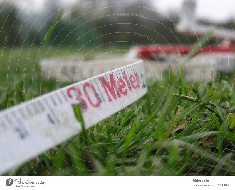 Vermessen! grün Meter Maßband Spielfeld Rasen Meterband Schnur Schilder & Markierungen Leistung