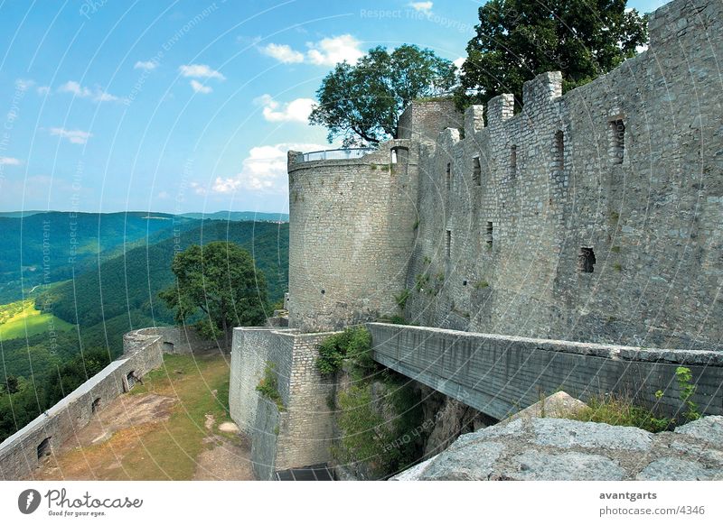 Ruine Gebäude Architektur Berge u. Gebirge Landschaft Burg oder Schloss