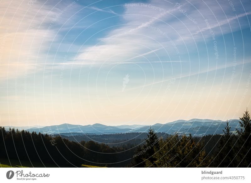 Do sinds viel Stoa und Holz Berge Bayerischer Wald Gebirge Berge u. Gebirge Farbfoto Natur Außenaufnahme Landschaft Menschenleer Tag Wolken Himmel Felsen Gipfel