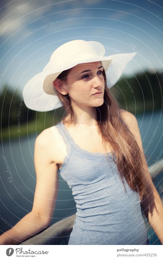 a summer day IV Mensch feminin Junge Frau Jugendliche Erwachsene Leben Körper 1 18-30 Jahre Natur Landschaft Himmel Wolken Sommer Schönes Wetter Pflanze Park