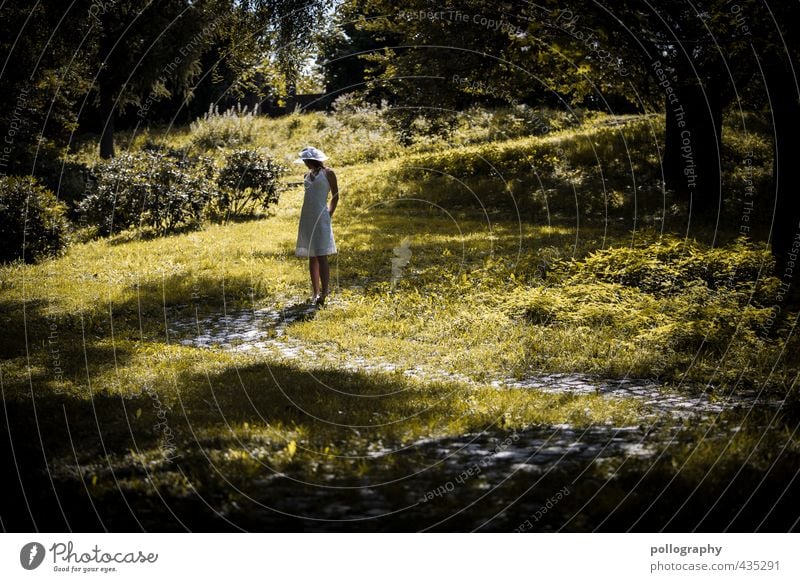 like a painting II Lifestyle schön Mensch feminin Junge Frau Jugendliche Erwachsene Leben Körper 1 18-30 Jahre Natur Landschaft Sommer Schönes Wetter Garten