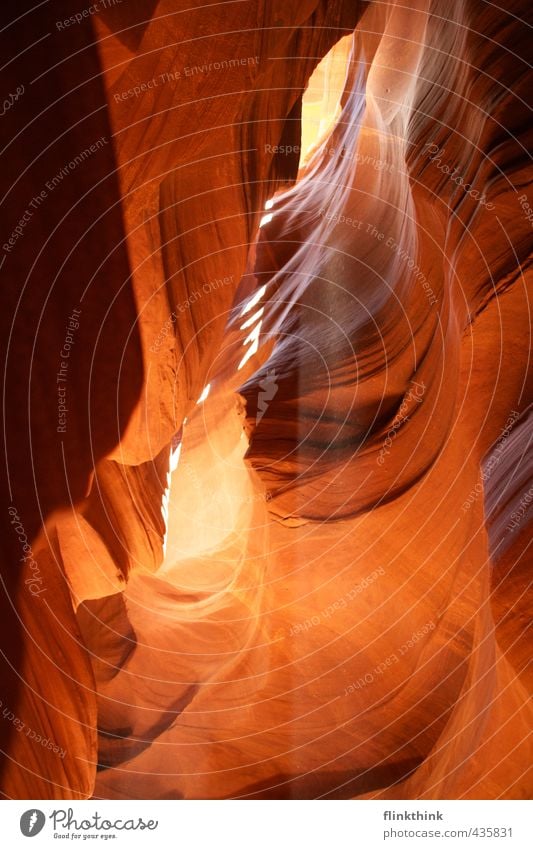 Antelope Canyon Natur Urelemente Erde Sand Sommer Felsen Berge u. Gebirge Wüste Oase Abenteuer Stil Utah Amerika Indianer Upper Antelope Canyon Mittagssonne