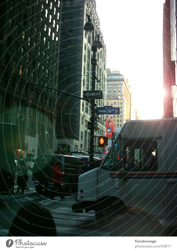 streetlife New York City Eile Stress Verkehr Straße