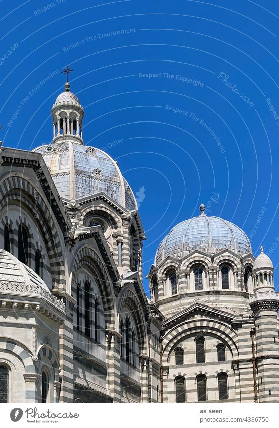 Cathédrale de la Major, Marseille Kathedrale Kirche Bauwerk Gebäude Christlich katholisch Frankreich Cote d'Azur Außenaufnahme Farbfoto Tourismus