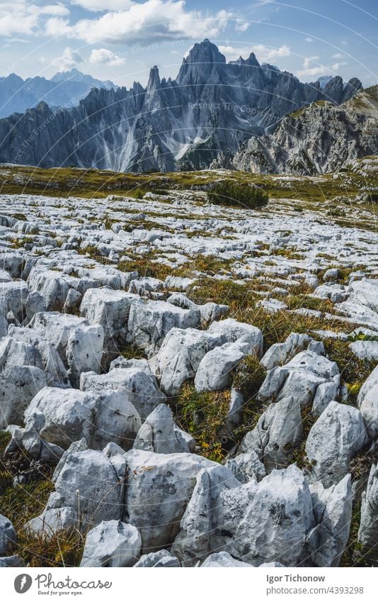 Cadini di Misurina in den Dolomiten, Italien, Europa cadini Trentino Berge u. Gebirge reisen Tourismus schön Felsen Gipfel Natur Landschaft malerisch wandern