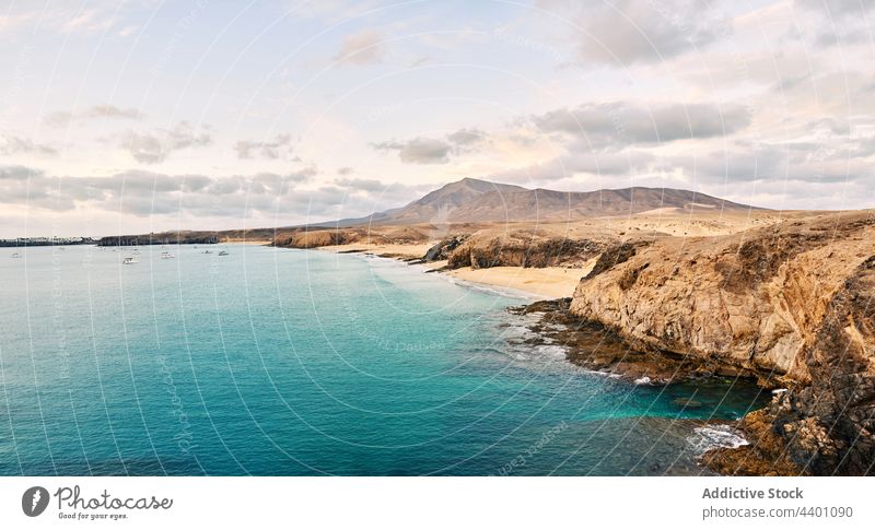 Sandstrand am türkisfarbenen Meer Strand MEER Sommer Resort Wasser Meeresufer Paradies ruhen Fuerteventura Spanien Kanarische Inseln Seeküste Urlaub Küste