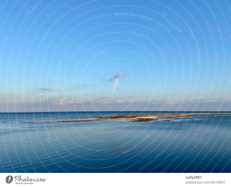 Nordsee… Meer Horizont Abendstimmung blaue Stunde Himmel Abenddämmerung Sonnenuntergang Stimmung Wasser Landschaft Amrum Kniepsand Kniepsandhaken Ruhe Gezeiten