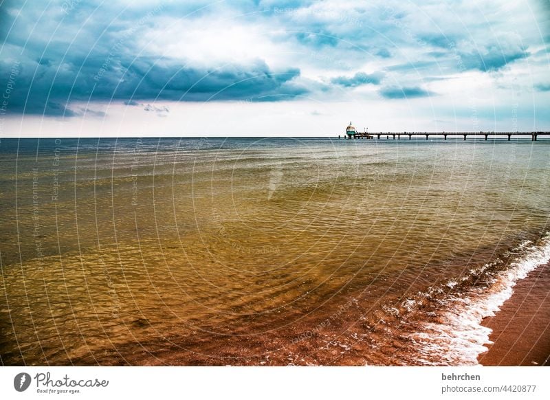 leise und laut Sturm Unwetter Regen dramatisch Usedom weite Fernweh Himmel Wolken Natur Wellen Wasser Idylle Sehnsucht Ostsee Meer Strand Landschaft Küste