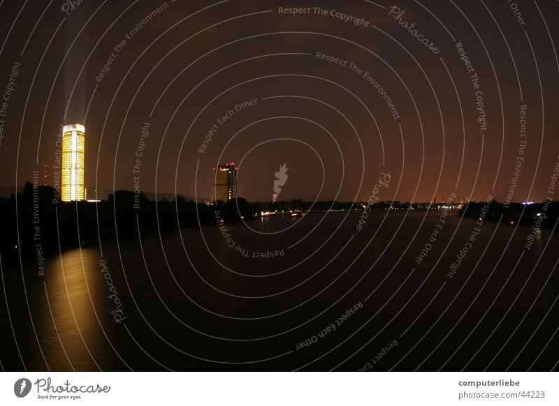 nacht über bonn Bonn Langzeitbelichtung Nacht Architektur posttower