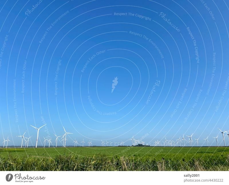 viel Wind für Energie Windpark Windkraft Windkraftanlage Windkraftwerk Windenergie Windrad Windräder Energiewirtschaft Erneuerbare Energie Elektrizität