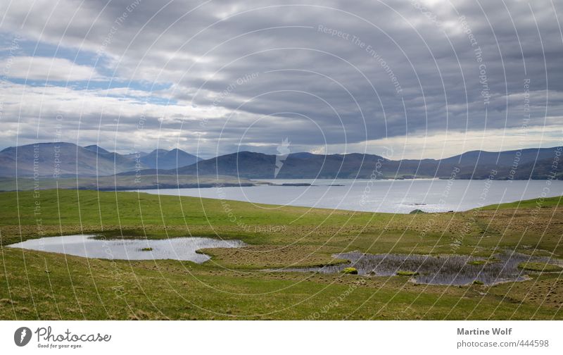 Faraid Head Ferien & Urlaub & Reisen Ausflug Abenteuer Ferne Natur Landschaft Wolken Berge u. Gebirge Küste Meer Atlantik Teich Großbritannien Schottland Europa