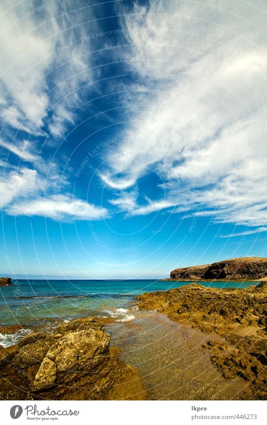 Himmel Wolke Strand Wasserküste und Sommer Erholung Ferien & Urlaub & Reisen Tourismus Ausflug Meer Insel Wellen Natur Landschaft Sand Wolken Hügel Felsen Küste