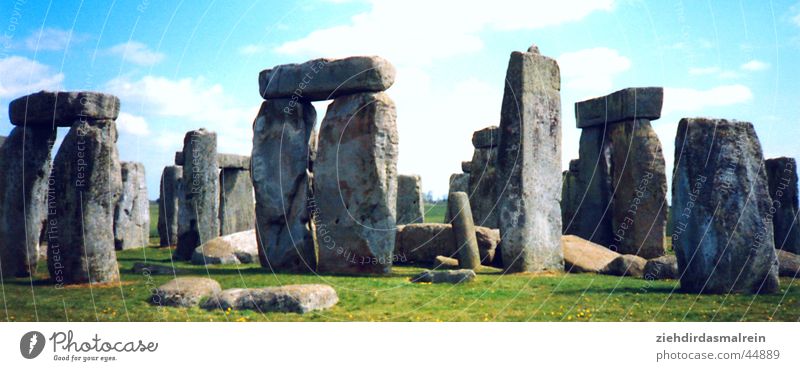 stonehenge Panorama (Aussicht) Stonehenge England Architektur Stein Natur Himmel sättigung groß Panorama (Bildformat)