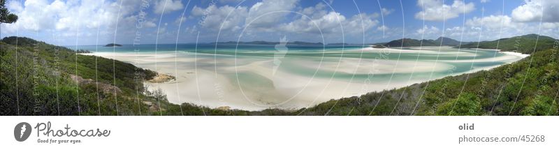 White Heaven Beach Strand Australien Meer Panorama (Aussicht) groß Panorama (Bildformat)