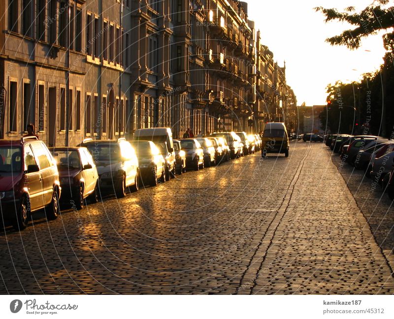 abendstimmung Sonnenuntergang Dresden Neustadt ruhig Architektur abenstimmung gold