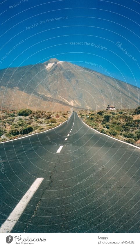 Teneriffa Teide Spanien Kanaren Zufriedenheit Straße Vulkan Berge u. Gebirge