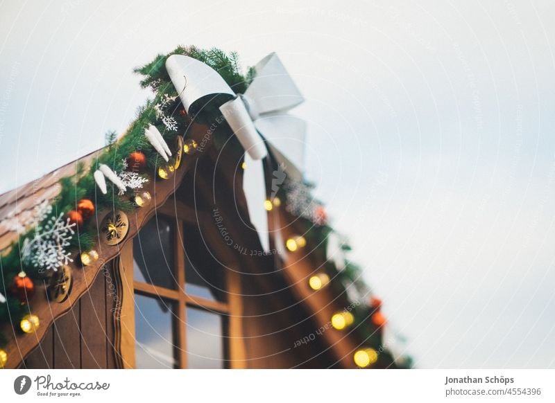 Erfurter Weihnachtsmarkt auf dem Domplatz Erfurt, Thüringen verkaufen Kiosk Buden u. Stände Außenaufnahme Farbfoto Tradition Weihnachtsdekoration Feiertag