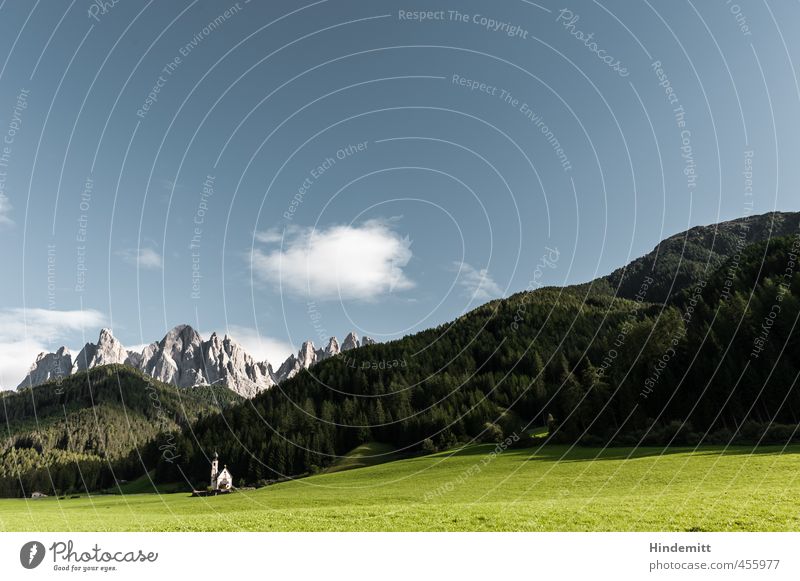 Ein Kirchlein steht im Walde ... (1) Ferien & Urlaub & Reisen Umwelt Natur Landschaft Himmel Wolken Schönes Wetter Wiese Hügel Felsen Alpen Berge u. Gebirge