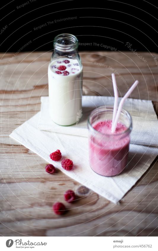 Himbeermilch Milcherzeugnisse Frucht Ernährung Büffet Brunch Picknick Bioprodukte Vegetarische Ernährung Getränk Erfrischungsgetränk Saft lecker süß Himbeeren