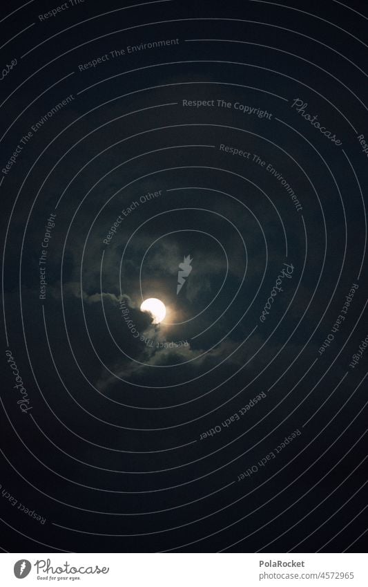 #A0# Mond und Finster Mondschein Mondsüchtig Himmel Nachthimmel Vollmond dunkel Außenaufnahme Stimmung geheimnisvoll