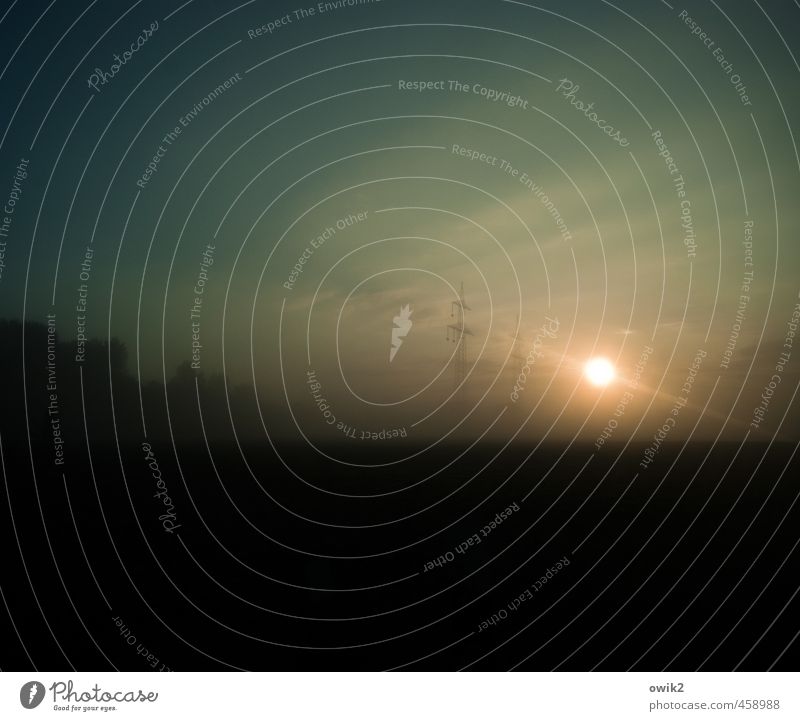 Solarleuchte Technik & Technologie Energiewirtschaft Strommast Umwelt Natur Landschaft Pflanze Himmel Horizont Klima Wetter Schönes Wetter Baum Feld Wald