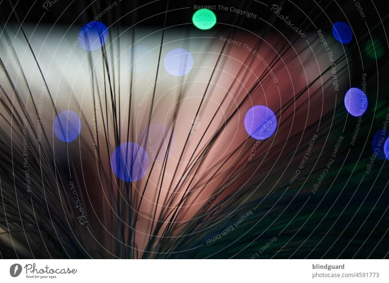 Lightshow goes on ... Licht Bokeh Farbenspiel Punkte Linien schwarz Emotionen Farbwechsel Unschärfe Hintergrund verschwommen Dekoration & Verzierung abstrakt