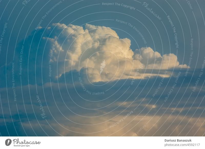 Kumuluswolken gegen den blauen Himmel Cloud Natur Wolkenlandschaft Wetter schön Himmel (Jenseits) Air Licht Raum weiß Blauer Himmel Hintergrund Sommer Unwetter