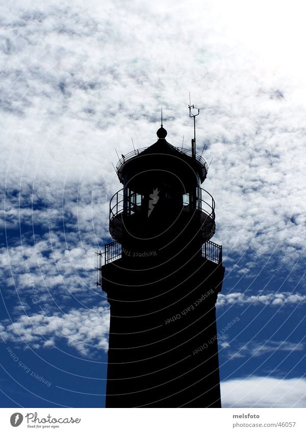 Greifswalder Oie Leuchtturm Wolken Gegenlicht Mecklenburg-Vorpommern Ferien & Urlaub & Reisen greifswalder oie Ostsee Insel