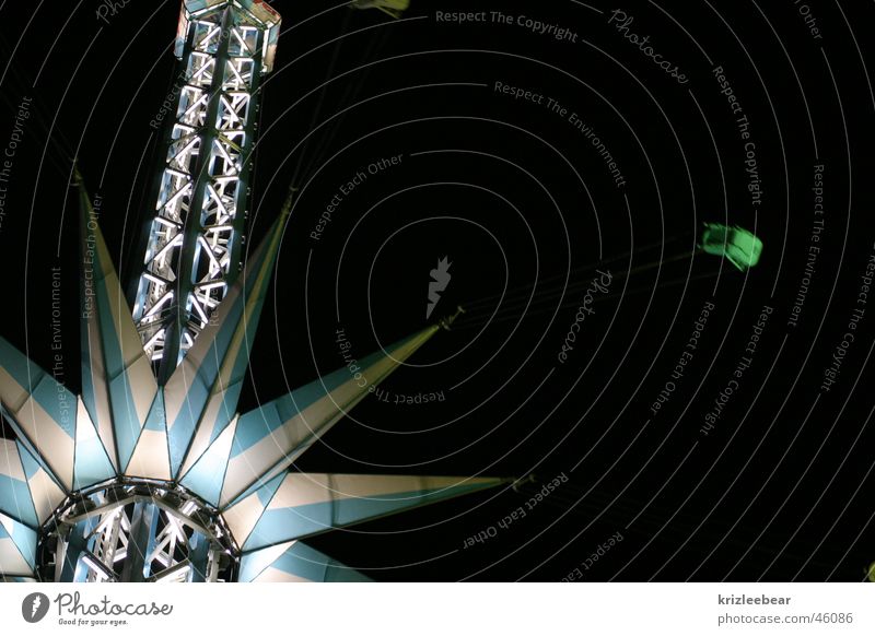praterstern Wien Prater Jahrmarkt Fahrgeschäfte Fairness Nacht Kettenkarussell vienna Stern (Symbol) Starruhm folk festival night carnival ride