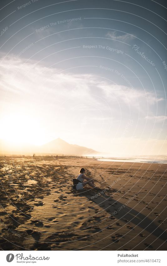 #A0# Watching Light I Cofete Fuerteventura Kanaren Kanarische Inseln Küste Küstenlinie Strand Strandleben genießen Sonnenuntergang Natur Tourismus Landschaft