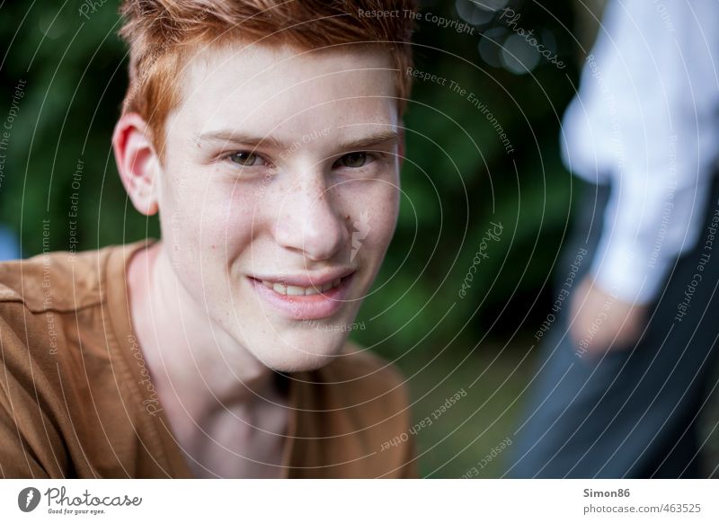 Red Hair Lifestyle Sommer Mensch maskulin Junger Mann Jugendliche 1 13-18 Jahre Kind Natur Schönes Wetter rothaarig kurzhaarig lachen ästhetisch Coolness frech