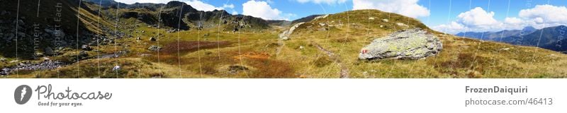 Kröndlhornpanorama Wiese Alm Panorama (Aussicht) Wolken Blume Berg Kröndlhorn Bundesland Tirol Himmel Berge u. Gebirge Alpen tyrol mountain hiking sky cloud